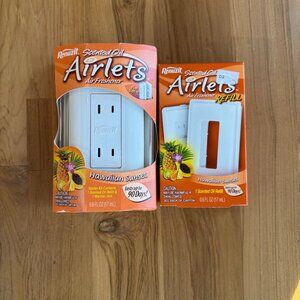 Renuzit Scented Oil Airlets Air Freshener Hawaiian Sunset And One Extra Refill
